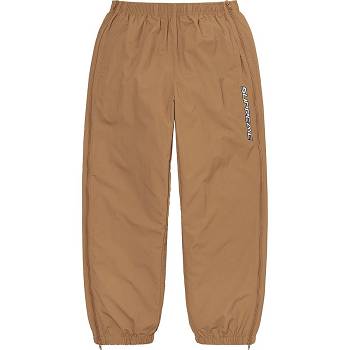 Brown Supreme Full Zip Baggy Warm Up Pant Pants | Supreme 196WY